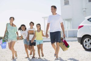 Family at Their Vacation Home