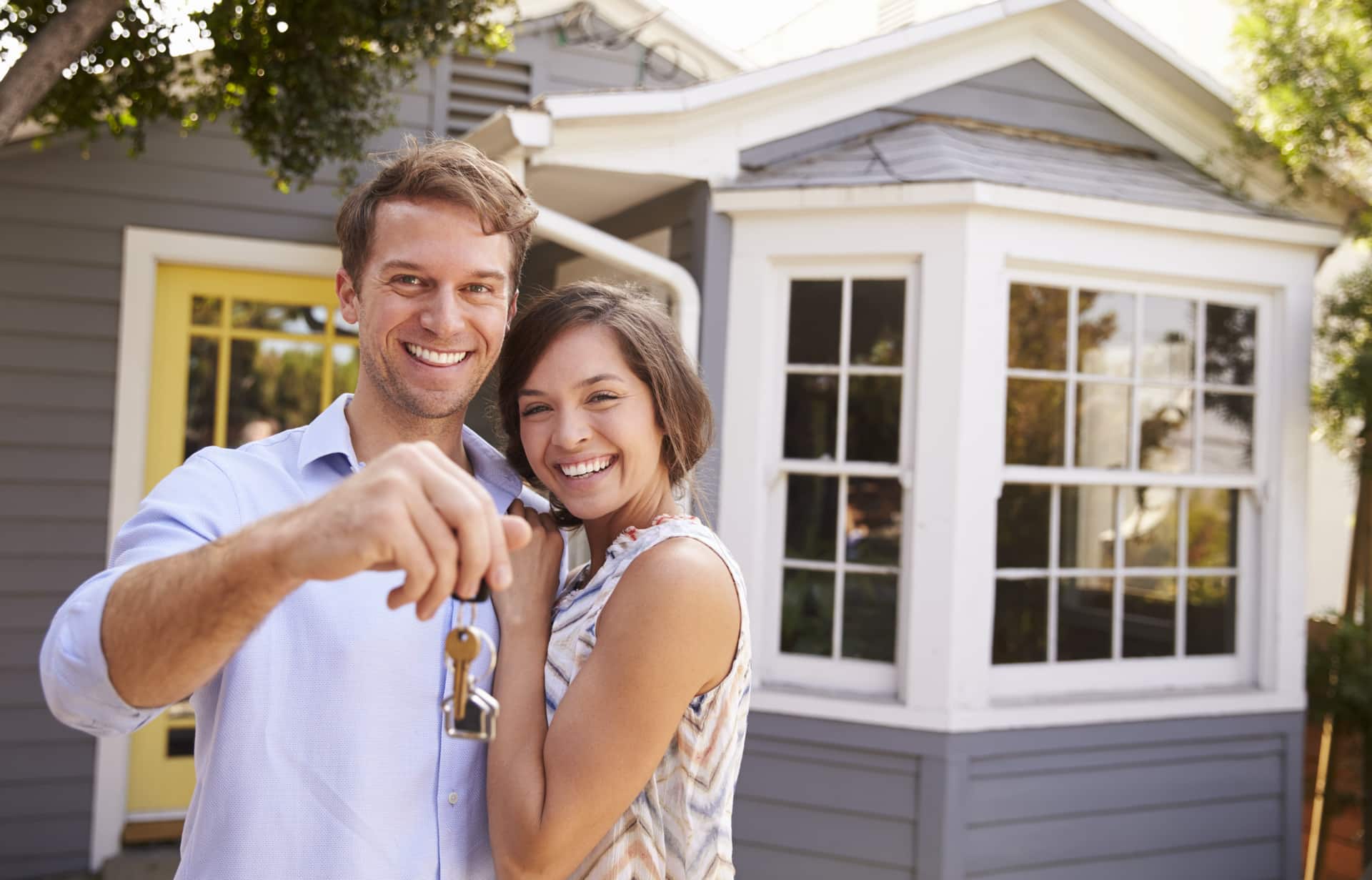 Couple with new home