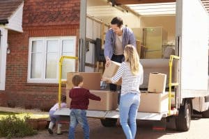 Family moving into new home