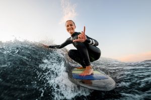 Woman Surfing