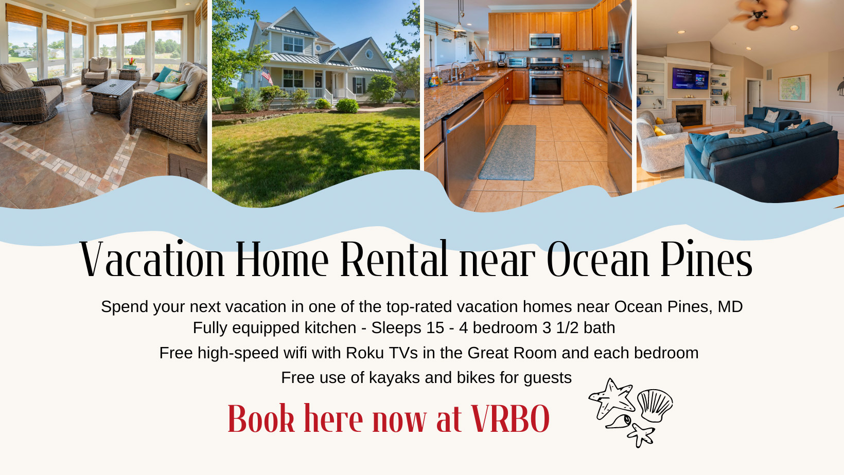 Vacation rental near Ocean Pines MD
