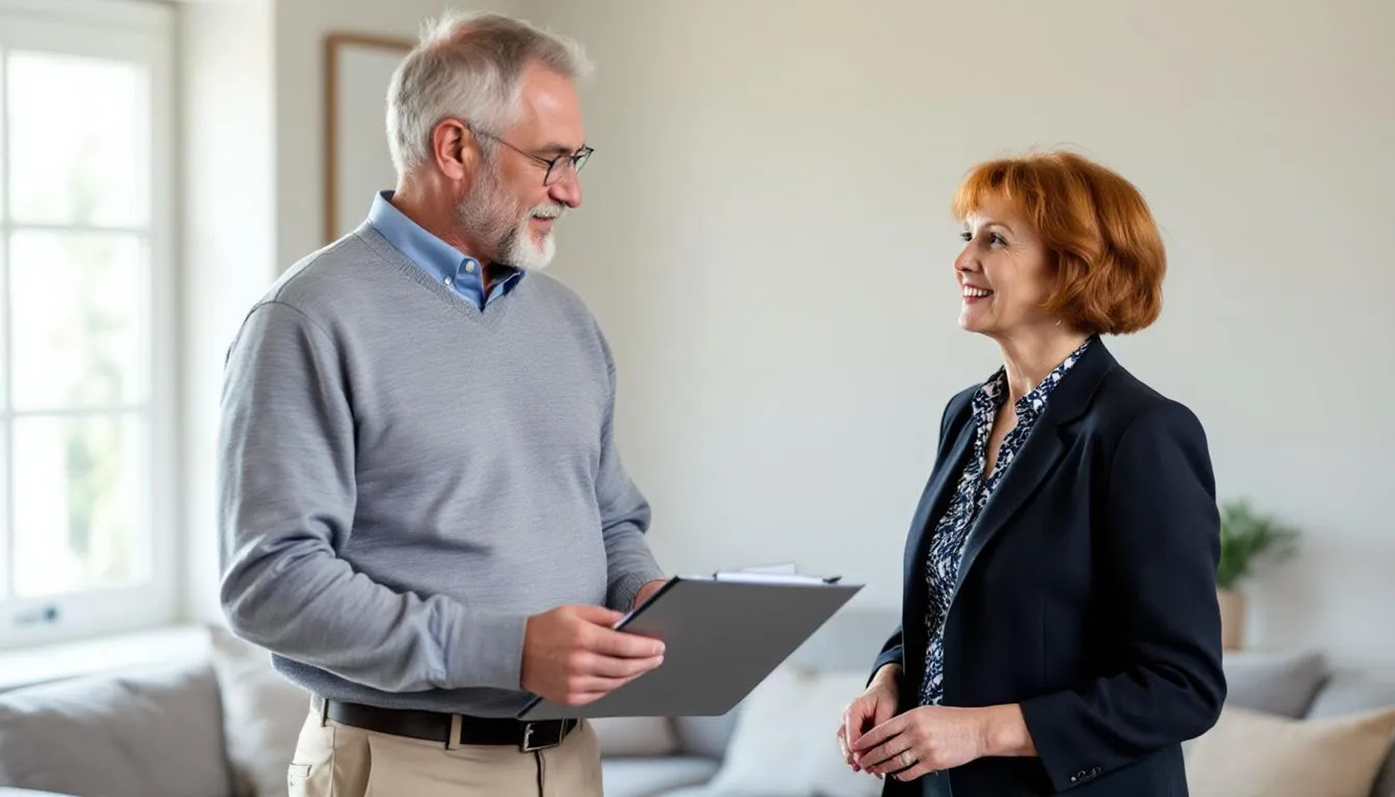 Realtor with a real estate appraiser